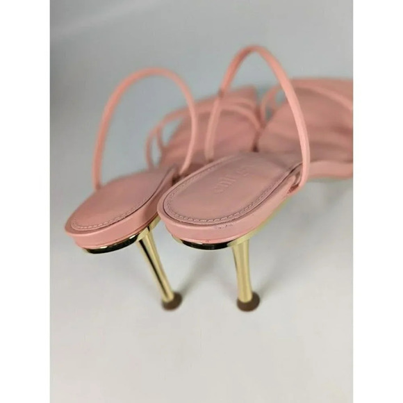 Cult Gaia Women's Lydia Square Toe Strap High Heel Sandals Size 36.5 (MSRP $428) - Picture 8 of 12